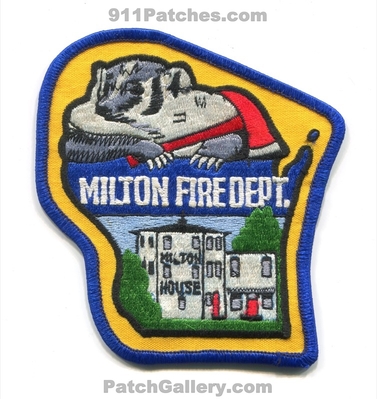 Milton Fire Department Patch (Wisconsin) (State Shape)
Scan By: PatchGallery.com
Keywords: dept. house badger