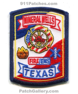 Mineral Wells Fire EMS Department Patch (Texas)
Scan By: PatchGallery.com
Keywords: dept.