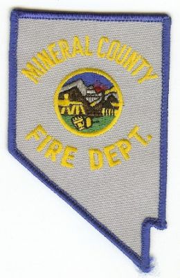 Mineral County Fire Dept
Thanks to PaulsFirePatches.com for this scan.
Keywords: nevada department