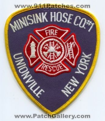 Minisink Fire Rescue Hose Company Number 1 (New York)
Scan By: PatchGallery.com
Keywords: department dept. co. no. #1 unionville