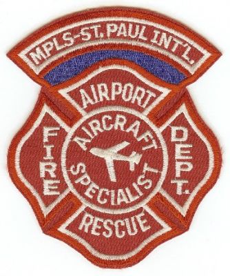Minneapolis St Paul Intl Airport Fire Dept Rescue
Thanks to PaulsFirePatches.com for this scan.
Keywords: minnesota saint international department cfr arff aircraft crash specialist