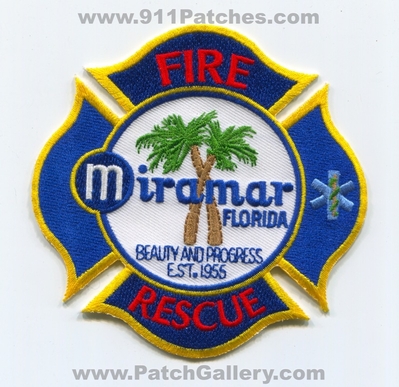 Miramar Fire Rescue Department Patch (Florida)
Scan By: PatchGallery.com
Keywords: dept. beauty and progress est. 1955