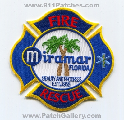 Miramar Fire Rescue Department Patch (Florida)
Scan By: PatchGallery.com
Keywords: dept. beauty and progress est. 1955