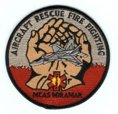 Miramar MCAS Aircraft Rescue Fighting
Thanks to PaulsFirePatches.com for this scan.
Keywords: california fire maine corps cfr arff crash