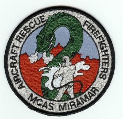 Miramar MCAS Fire Aircraft Rescue Firefighters
Thanks to PaulsFirePatches.com for this scan.
Keywords: california cfr arff aircraft crash rescue