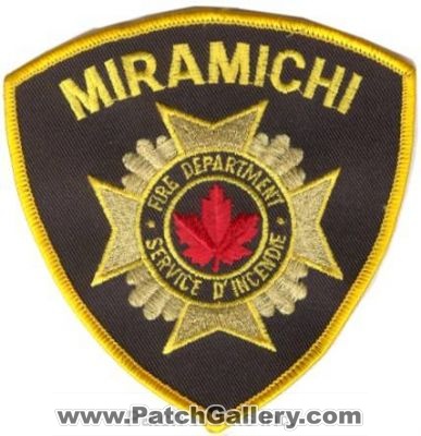 Miramichi Fire Department (Canada NB)
Thanks to zwpatch.ca for this scan.
