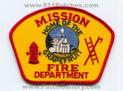 Mission Fire Department Patch (Texas)
Scan By: PatchGallery.com
Keywords: dept. home of the grapefruit