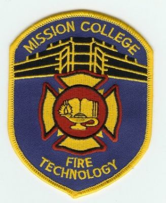 Mission College Fire Technology
Thanks to PaulsFirePatches.com for this scan.
Keywords: california