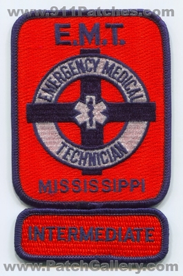 Mississippi State Emergency Medical Technician EMT Intermediate Patch (Mississippi)
Scan By: PatchGallery.com
Keywords: certified licensed registered ambulance