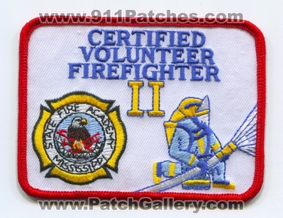 Mississippi State Fire Academy Certified Volunteer Firefighter II Patch (Mississippi)
Scan By: PatchGallery.com
Keywords: vol. 2