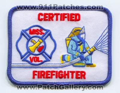 Mississippi State Fire Academy Certified Volunteer Firefighter Patch (Mississippi)
Scan By: PatchGallery.com
Keywords: vol. ff miss.