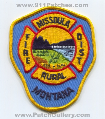 Missoula Rural Fire District Patch (Montana)
Scan By: PatchGallery.com
Keywords: dist. department dept.