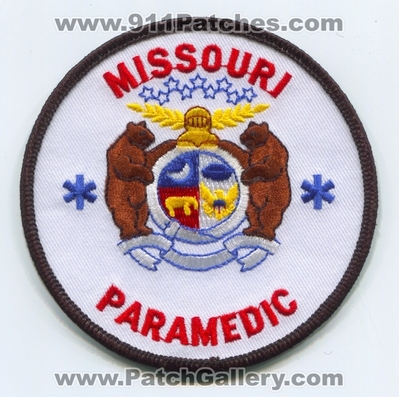 Missouri State Paramedic EMS Patch (Missouri)
Scan By: PatchGallery.com
Keywords: certified ambulance licensed