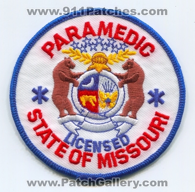 Missouri State Paramedic EMS Patch (Missouri)
Scan By: PatchGallery.com
Keywords: certified ambulance licensed