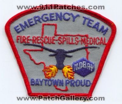 Mobay Chemical Corporation Baytown Emergency Team (Texas)
Scan By: PatchGallery.com
Keywords: proud ert fire rescue spill medical response