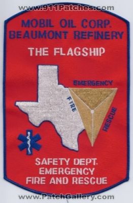 Mobil Oil Corporation Beaumont Refinery Emergency Fire and Rescue Department (Texas)
Thanks to Paul Howard for this scan.
Keywords: corp. the flagship safety dept.