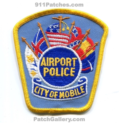 Mobile Airport Police Department Patch (Alabama)
Scan By: PatchGallery.com
Keywords: city of dept.