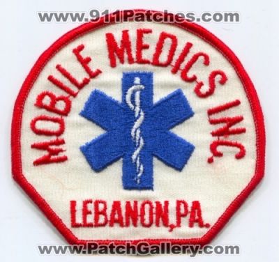 Mobile Medics Inc. Patch (Pennsylvania)
Scan By: PatchGallery.com
Keywords: ems lebanon pa.