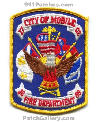 Mobile Fire Department Patch (Alabama)
Scan By: PatchGallery.com
Keywords: dept. 1702 1888