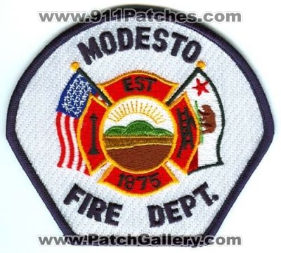 Modesto Fire Department Patch (California)
[b]Scan From: Our Collection[/b]
Keywords: dept