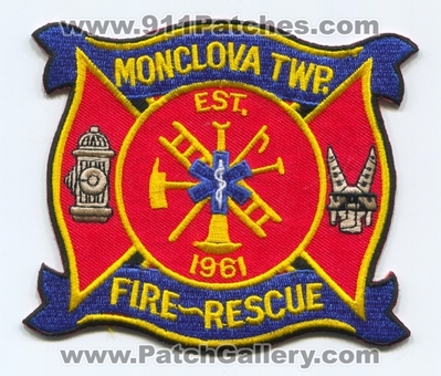 Monclova Township Fire Rescue Department Patch (Ohio)
Scan By: PatchGallery.com
Keywords: twp. dept.