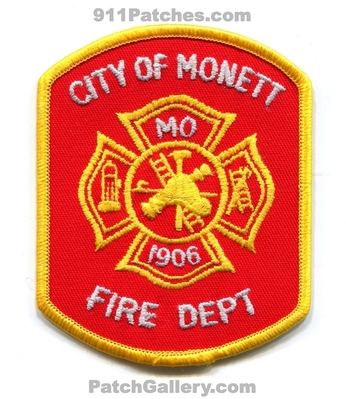 Monett Fire Department Patch (Missouri)
Scan By: PatchGallery.com
Keywords: city of dept. 1906 mo
