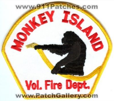 Monkey Island Volunteer Fire Department Patch (Oklahoma)
Scan By: PatchGallery.com
Keywords: vol. dept.