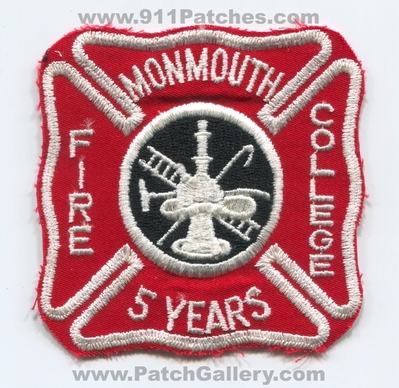 Monmouth Fire College 5 Years Patch (New Jersey)
Scan By: PatchGallery.com
Keywords: academy school