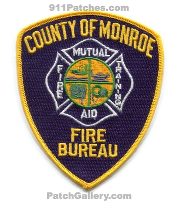 Monroe County Fire Department Fire Bureau Patch (New York)
Scan By: PatchGallery.com
Keywords: co. of dept. mutual aid training