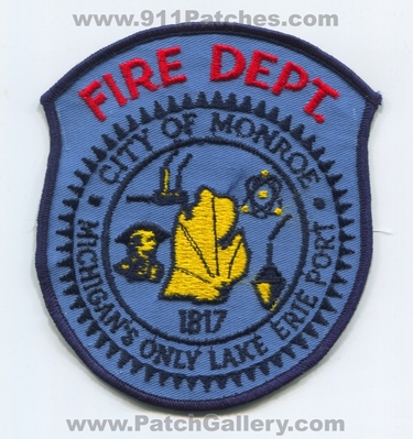 Monroe Fire Department Patch (Michigan)
Scan By: PatchGallery.com
Keywords: city of dept. michigans only lake erie port 1817