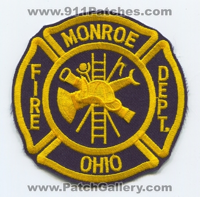 Monroe Fire Department Patch (Ohio)
Scan By: PatchGallery.com
Keywords: dept.