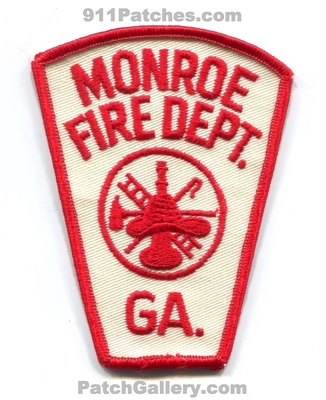 Monroe Fire Department Patch (Georgia)
Scan By: PatchGallery.com
Keywords: dept.