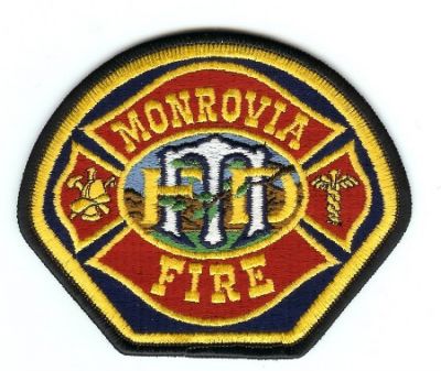 Monrovia Fire
Thanks to PaulsFirePatches.com for this scan.
Keywords: california