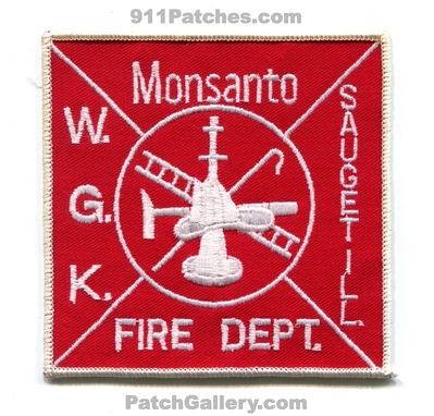 Monsanto WG Krummrich Plant Fire Department Sauget Patch (Illinois)
Scan By: PatchGallery.com
Keywords: wgk w.g.k. dept.