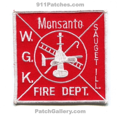 Monsanto WG Krummrich Plant Fire Department Saugetill Patch (Illinois)
Scan By: PatchGallery.com
Keywords: wgk w.g.k.