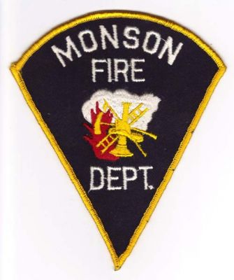 Monson Fire Dept
Thanks to Michael J Barnes for this scan.
Keywords: massachusetts department