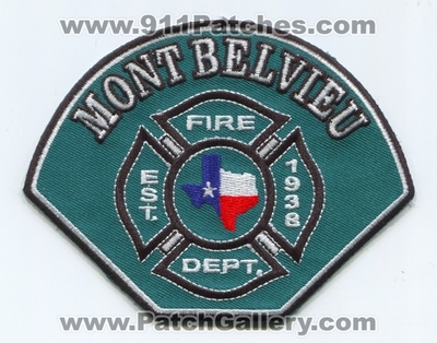 Mont Belvieu Fire Department Patch (Texas)
Scan By: PatchGallery.com
Keywords: dept. est. 1938
