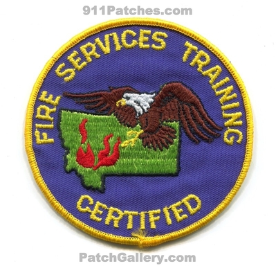 Montana State Fire Services Training Certified Patch (Montana)
Scan By: PatchGallery.com
Keywords: academy
