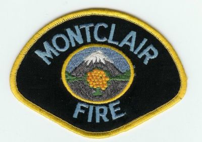 Montclair Fire
Thanks to PaulsFirePatches.com for this scan.
Keywords: california