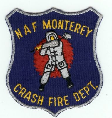 Monterey NAF Crash Fire Dept
Thanks to PaulsFirePatches.com for this scan.
Keywords: california naval air field us navy cfr arff airport aircraft rescue