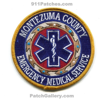 Montezuma County Emergency Medical Services EMS Patch (Colorado)
[b]Scan From: Our Collection[/b]
Keywords: co. ambulance emt paramedic