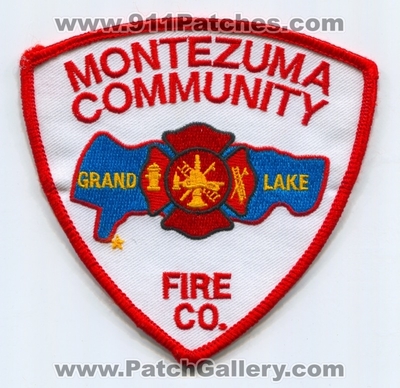 Montezuma Community Fire Company Patch (Ohio)
Scan By: PatchGallery.com
Keywords: comm. co. department dept. grand lake