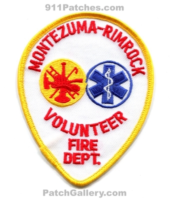 Montezuma-Rimrock Volunteer Fire Department Patch (Arizona)
Scan By: PatchGallery.com
Keywords: vol. dept.