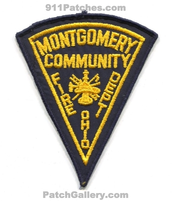 Montgomery Community Fire Department Patch (Ohio)
Scan By: PatchGallery.com
Keywords: dept.