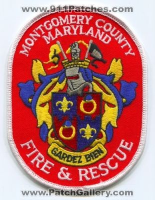Montgomery County Fire and Rescue Department (Maryland)
Scan By: PatchGallery.com
Keywords: co. & dept.