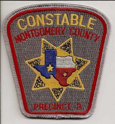 Montgomery County Constable Precinct 3 (Texas)
Thanks to EmblemAndPatchSales.com for this scan.
