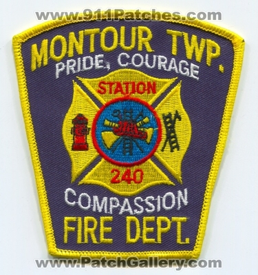 Montour Township Fire Department Station 240 Patch (Pennsylvania)
Scan By: PatchGallery.com
Keywords: twp. dept. company co.