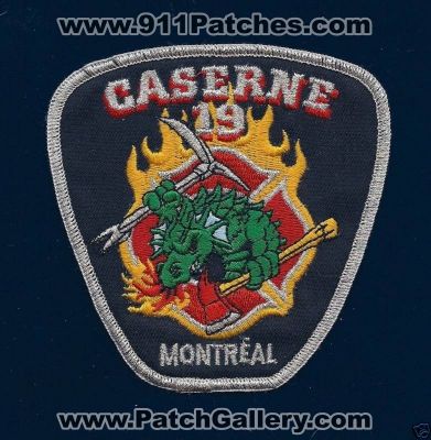 Montreal Fire Department Station 19 (Canada QC)
Thanks to PaulsFirePatches.com for this scan.
Keywords: dept. caserne