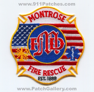 Montrose Fire Rescue Department Patch (Colorado)
[b]Scan From: Our Collection[/b]
Keywords: dept. est. 1888