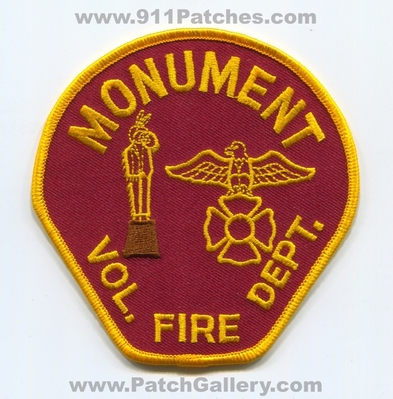 Monument Volunteer Fire Department Patch (New Mexico)
Scan By: PatchGallery.com
Keywords: vol. dept.